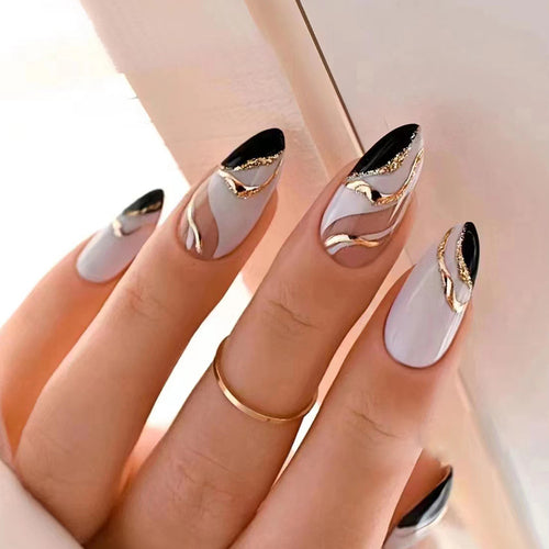 Goldliner Press On Nails Kit with Glue and gel