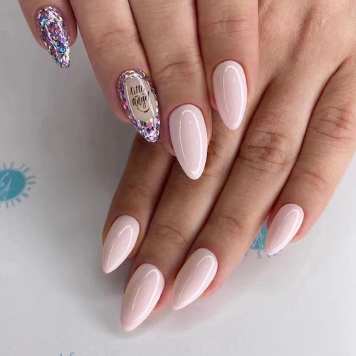Pinklady Press On Nails Kit with Glue and gel stickers